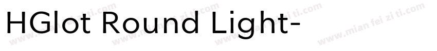 HGlot Round Light字体转换